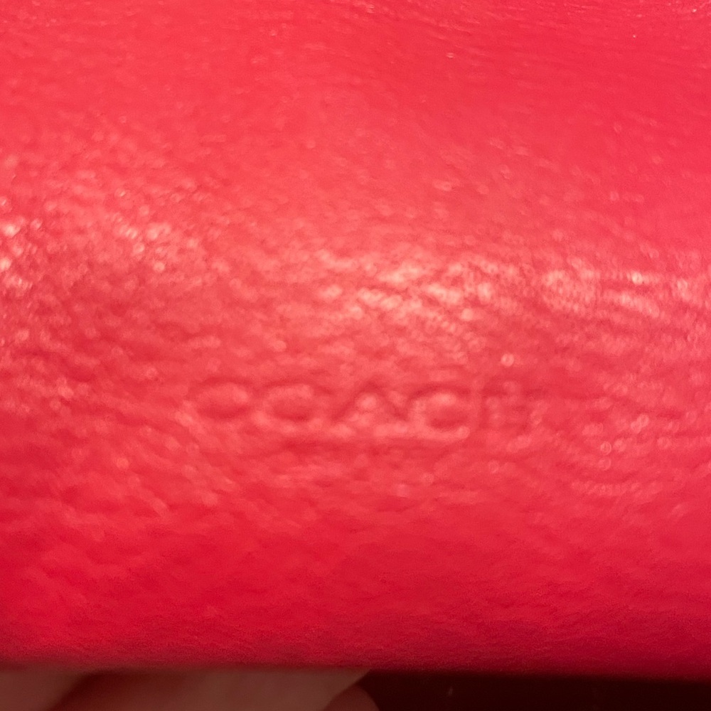 COACH Leather Crossbody Bag.  Hot Pink.  Excellent condition. - Picture 12 of 13